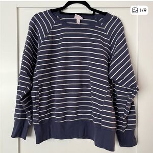 Isabel Maternity by Ingrid & Isabel Blue Striped Sweater